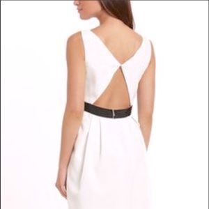 JILL Jill Stuart White Silk Dress, cut out back 0